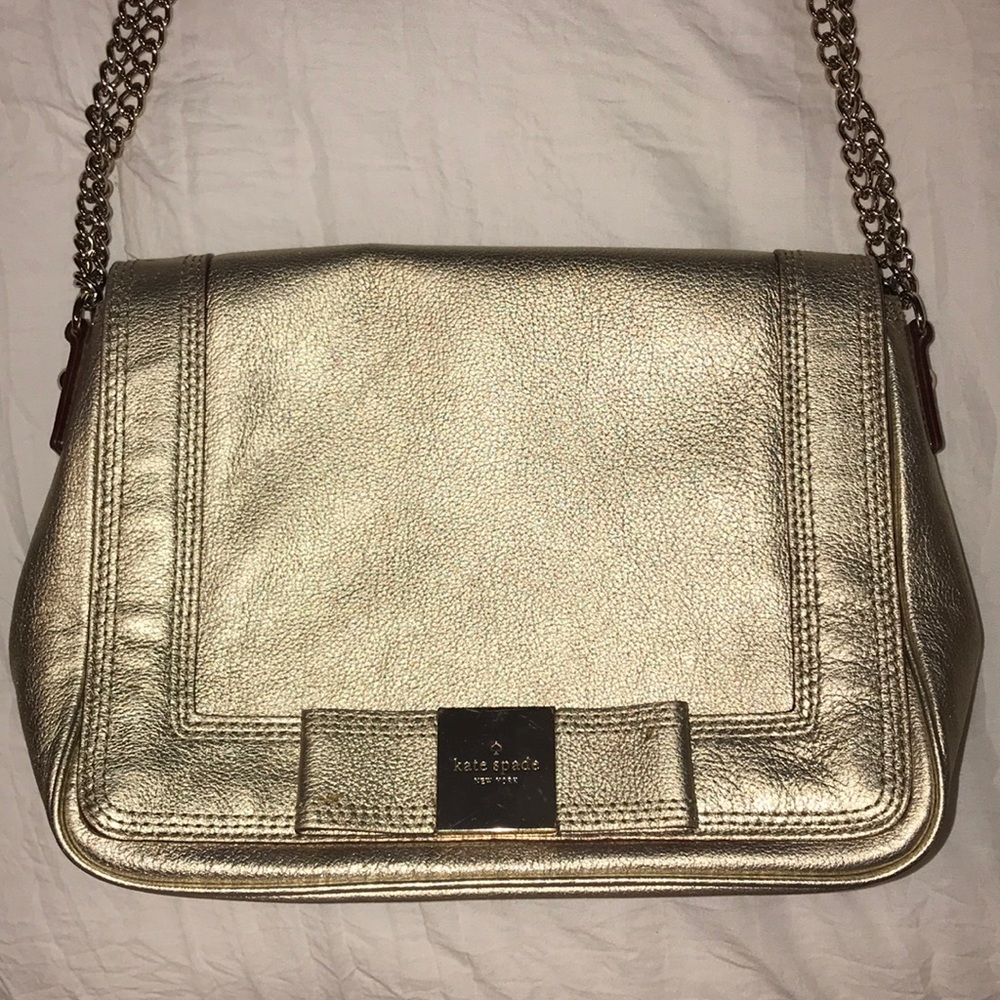 Kate Spade gold shoulder bag